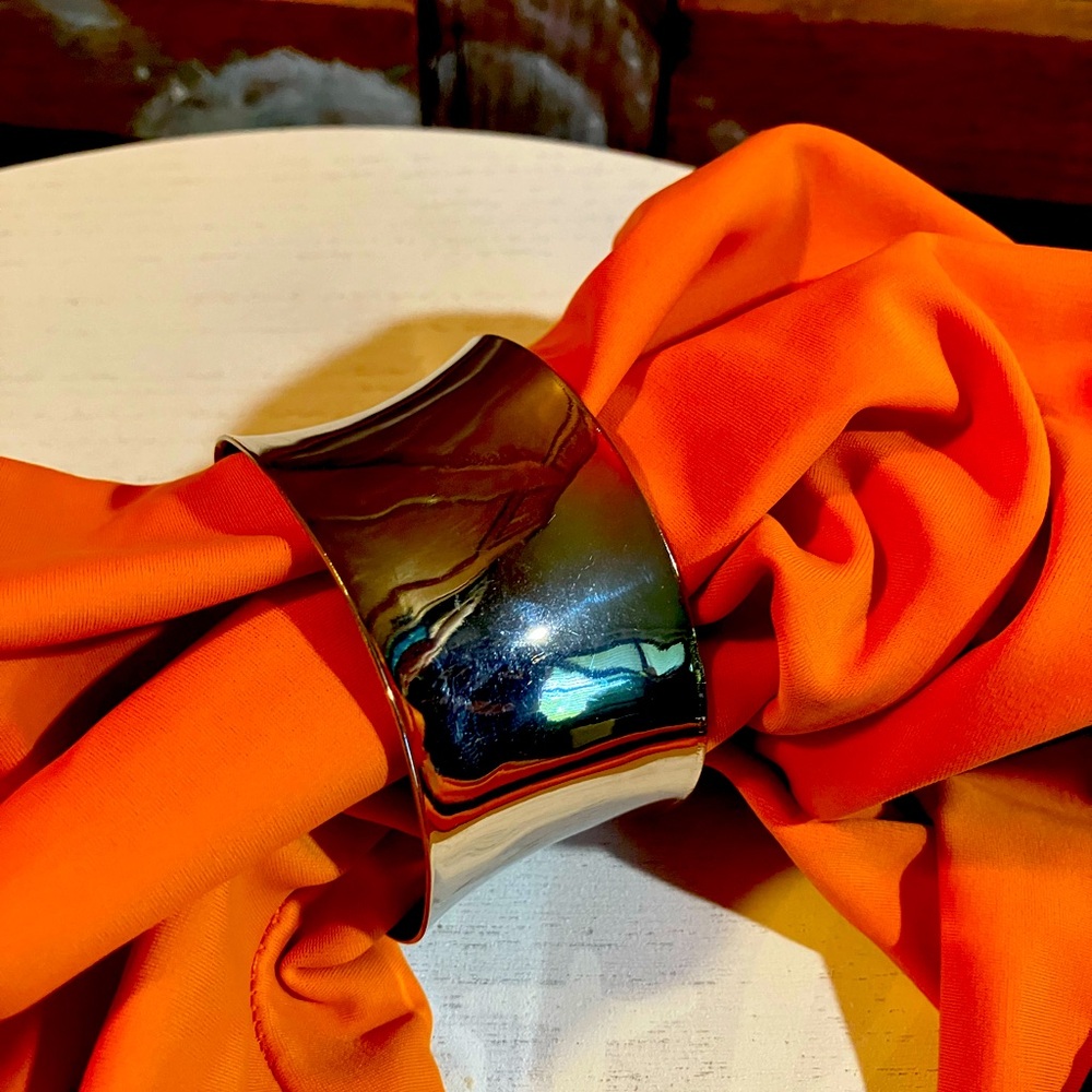 Silver Cuff 1.5” wide Shines Up Beautifully